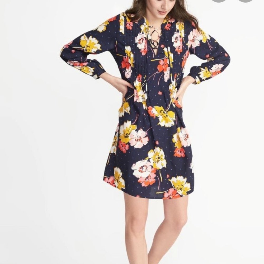 Old Navy Floral Print Tunic Dress
